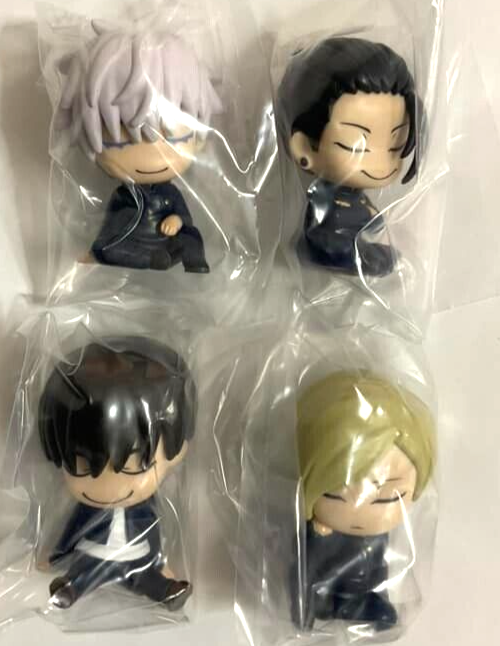 Jujutsu Kaisen Kai Gyoku Fig Mini Mascot Figure x4 Gojo Geto Nanami Haibara