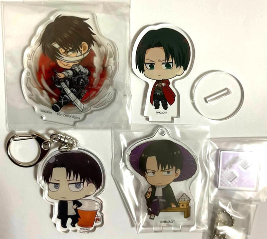 Attack On Titan Acrylic Stand Figure Keychain Charm Levi Ackerman xde