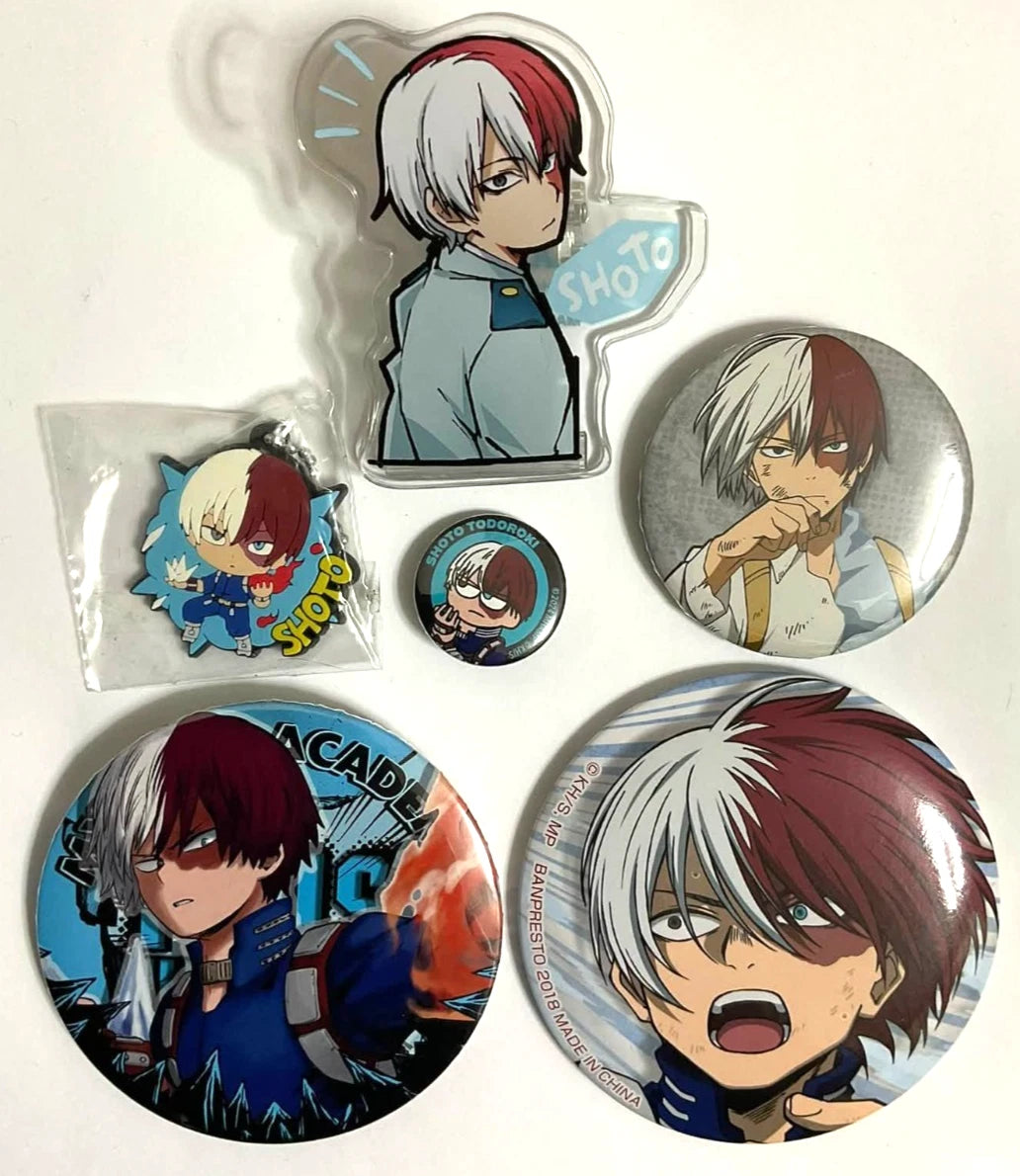My Hero Academia Can Badge Button Rubber Strap Shoto Todoroki xde
