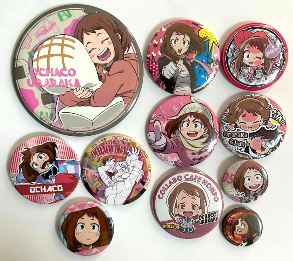 My Hero Academia Jump Shop Can Badge Button x11 Ochako Uraraka