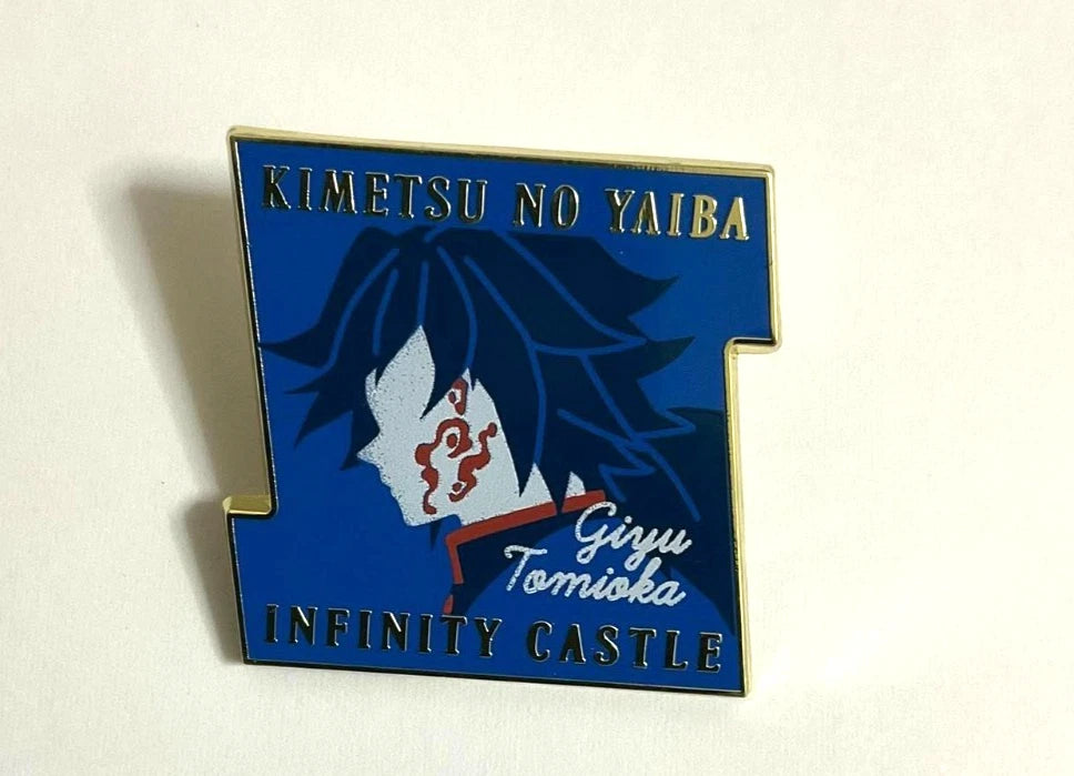 Kimetsu no Yaiba Demon Slayer MUGENJO Motif Pins Button Badge Giyu Tomioka
