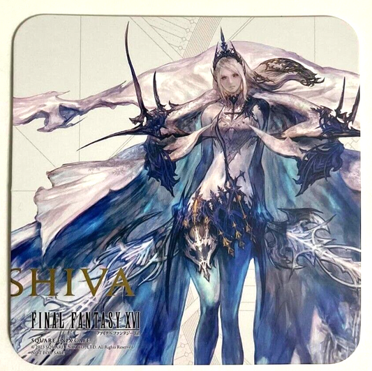 Final Fantasy XVI Square Enix Cafe Original Coaster Shiva