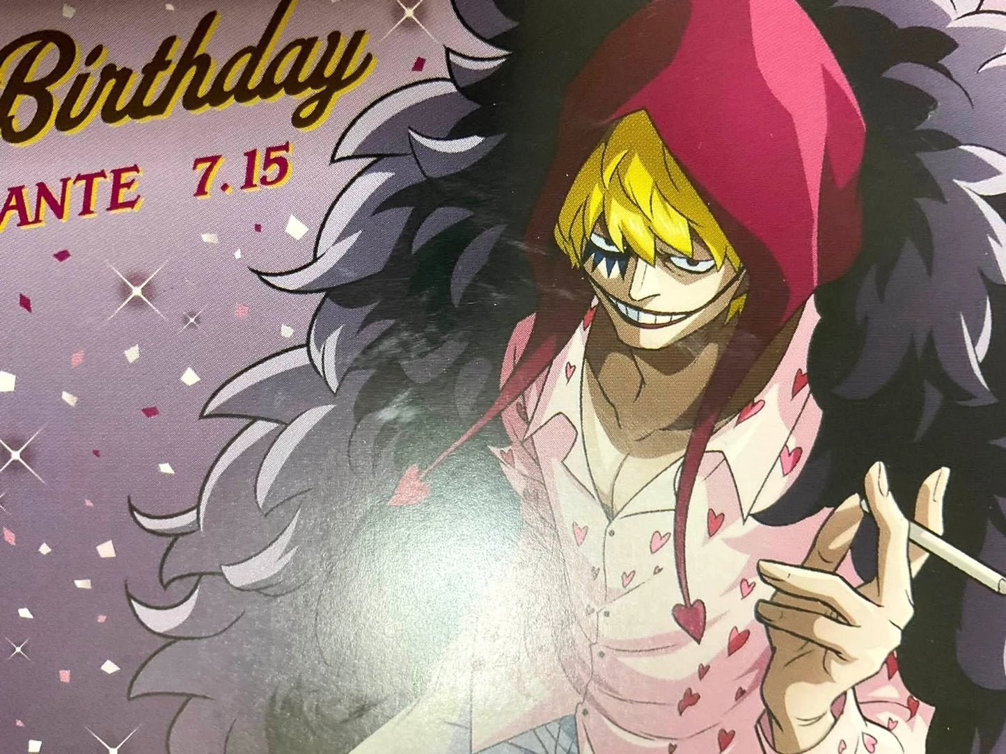 One Piece Bday Bonus Card Corazon Mugiwara Anime xde