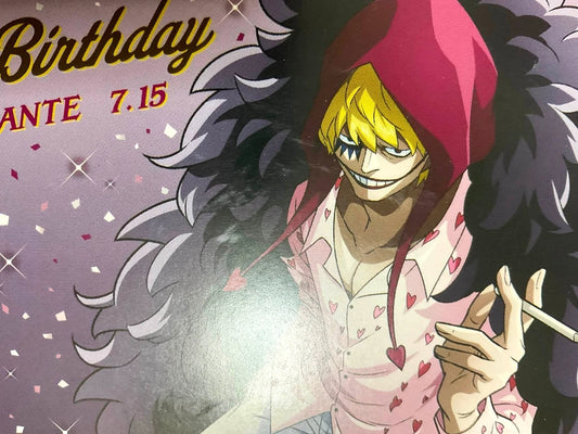 One Piece Bday Bonus Card Corazon Mugiwara Anime xde