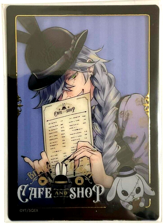 Black Butler Bitter Rabbit Cafe and Shop Clear Card Undertaker