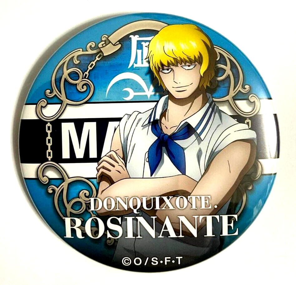 One Piece MARINE Yakara Can Badge Button Rosinante