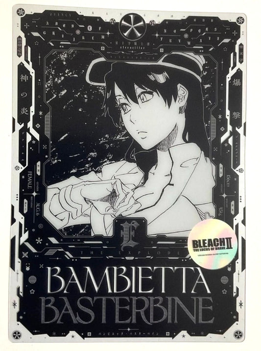 Bleach BLEACH THE LOCUS OF BRAVE II Clear Card Bambietta Basterbine