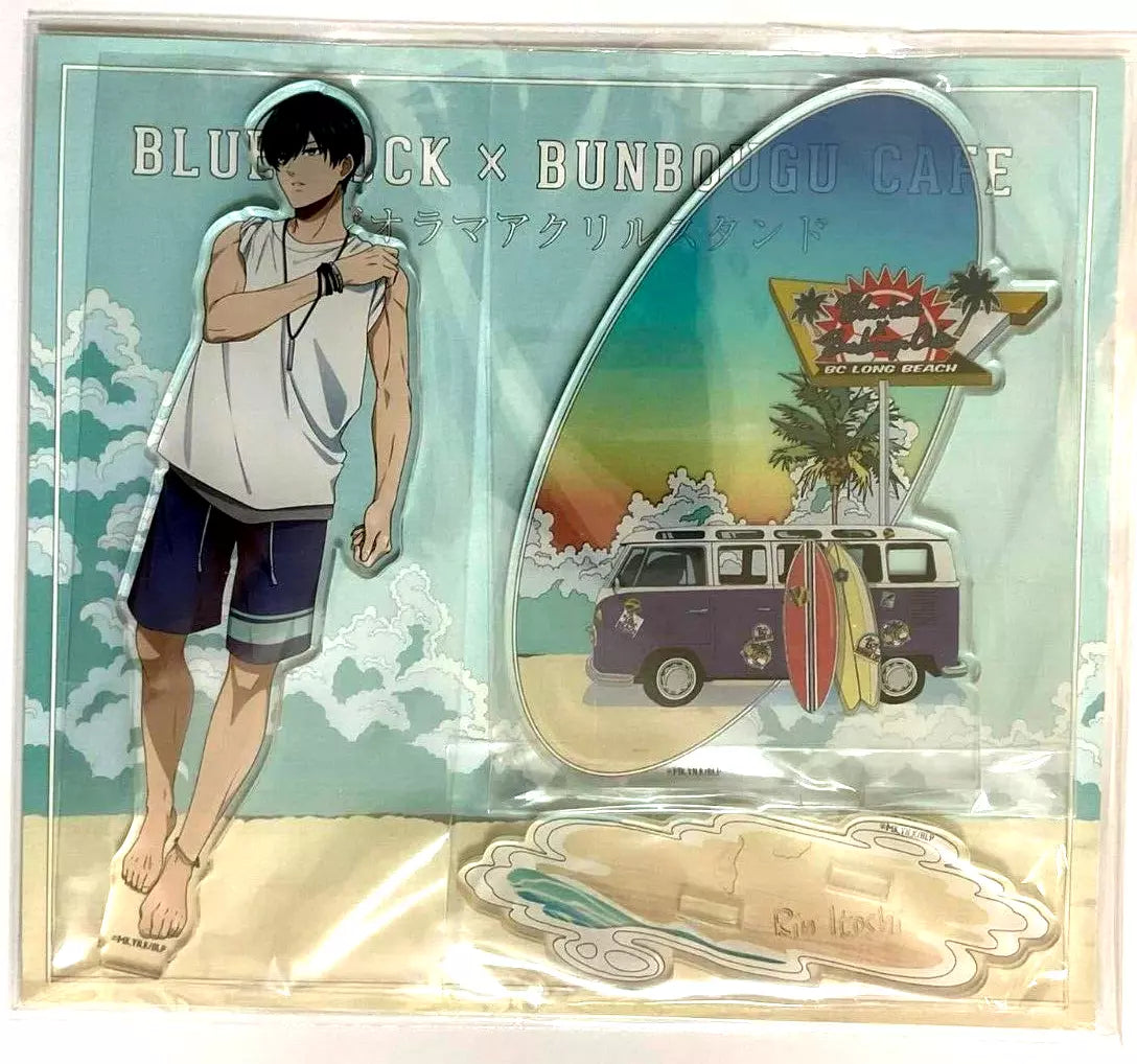 Blue Lock x Bunbougu Cafe Seaside Acrylic Stand Rin Itoshi