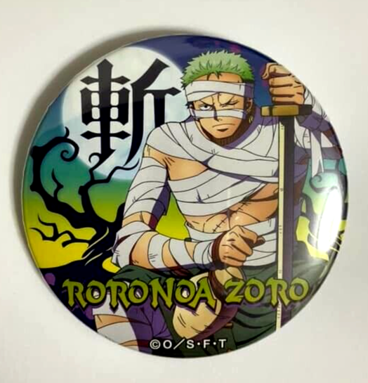 One Piece Yakara HALLOWEEN Can Badge Button Roronoa Zoro