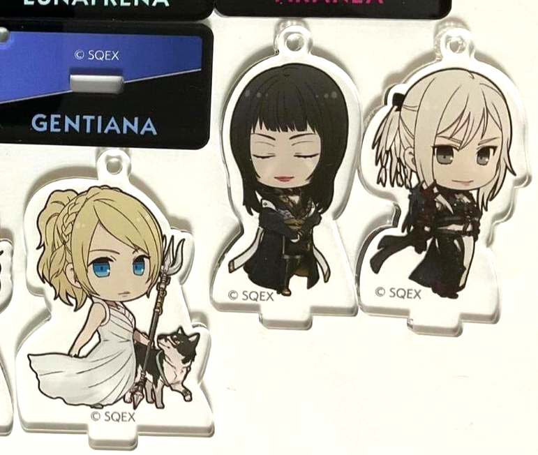 Final Fantasy XV Acrylic Keychain Stand Gladiolus Lunafrena Cidney Aranea Gentiana