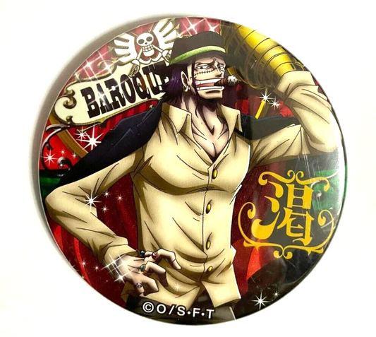 One Piece Yakara PARTY Can Badge Button Sir Crocodile