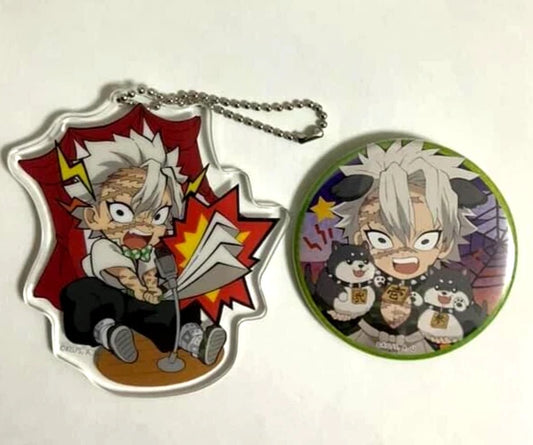 Kimetsu no Yaiba Demon Slayer Halloween Badge Keychain Samine Shinazugawa xde