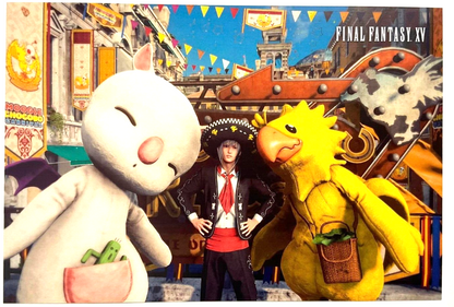 Final Fantasy XV Card Noctis Chocobo Moogle Kenny Crow Square Enix Cafe