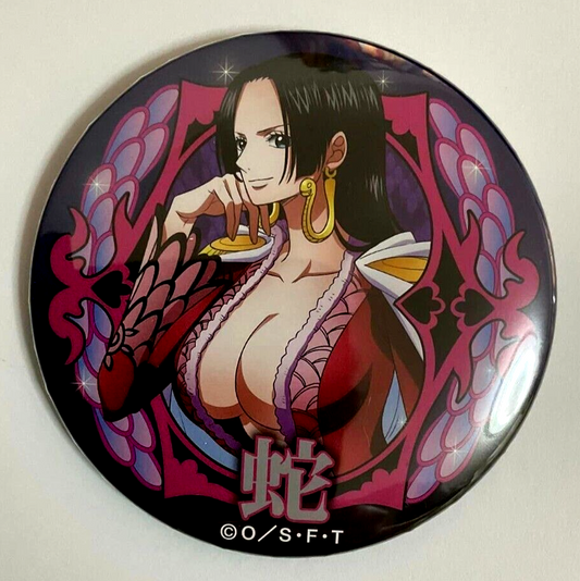 One Piece Yakara EGGHEAD Can Badge Button Boa Hancock