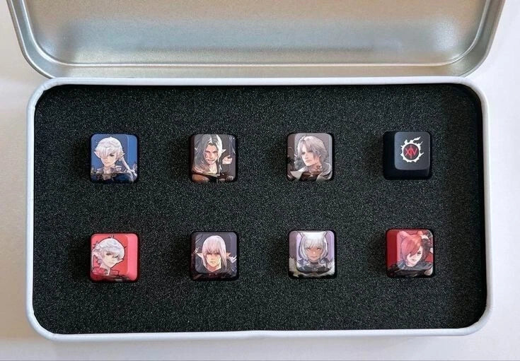 Final Fantasy XIV Fan Fes KOREA Keycap Thancred Alphinaud Alisaie Urianger Graha ###