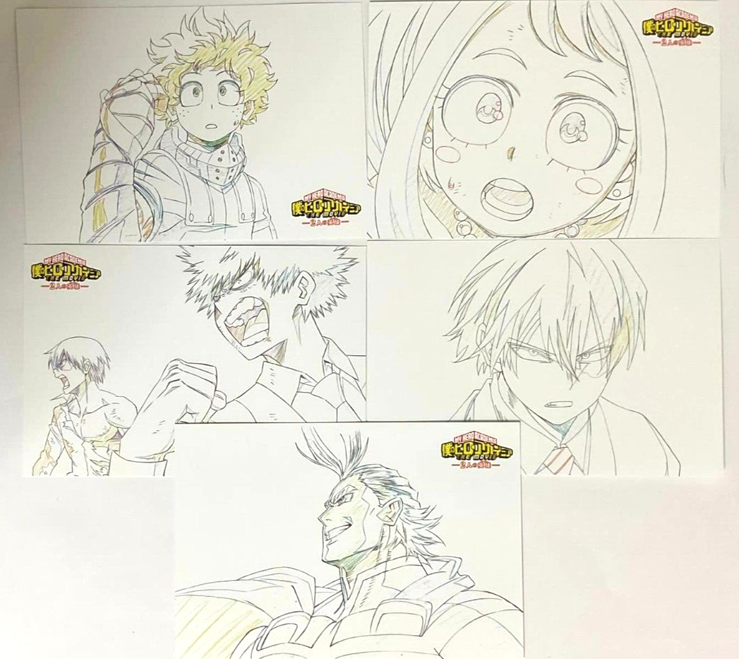 My Hero Academia Bonus Post Card x5 Midoriya Bakugo Todoroki Uraraka All Might