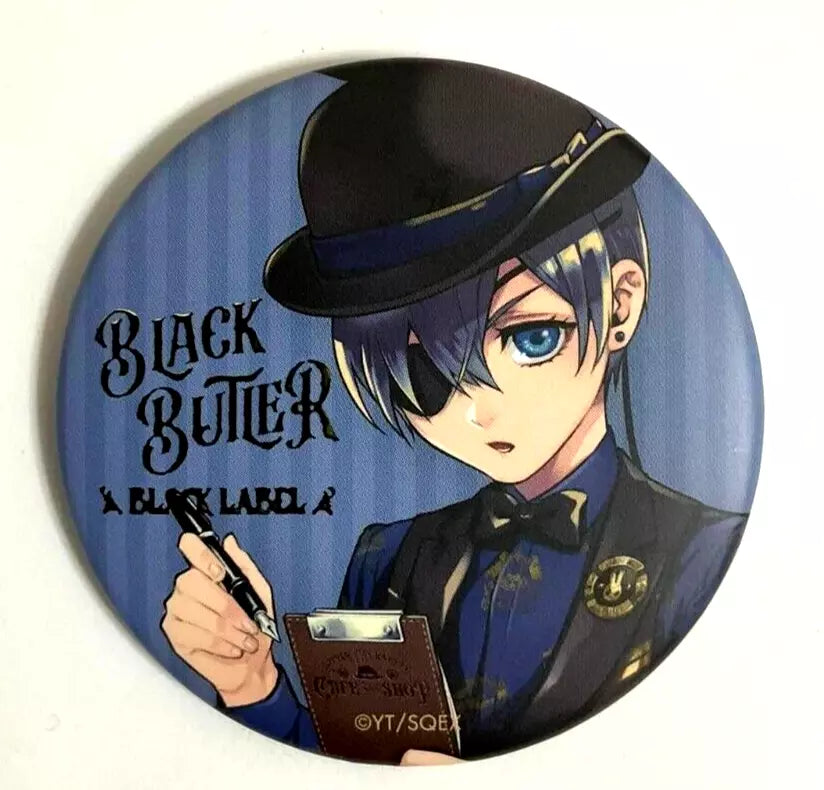 Black Butler Bitter Rabbit Cafe Black Label Can Badge Button Ciel Phantomhive