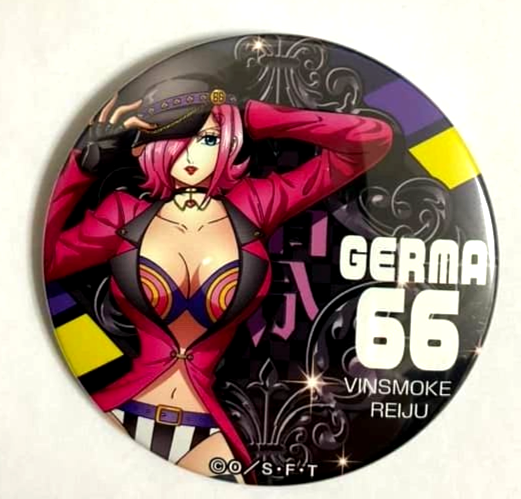One Piece Yakara MUSIC Can Badge Button Vinsmoke Reiju