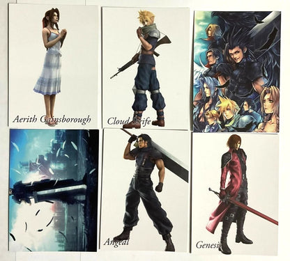 Final Fantasy VII CRISIS CORE Card Set Cloud Zack Angeal Genesis Aerith