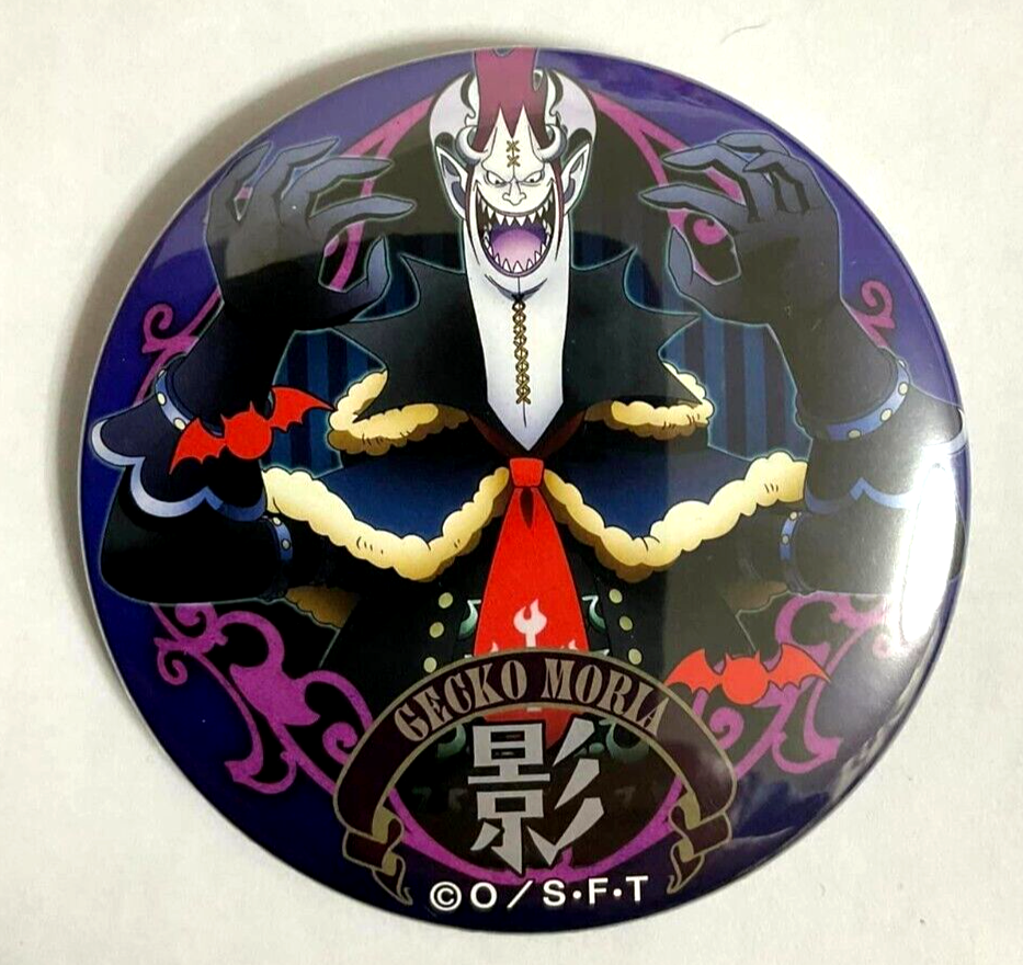 One Piece Yakara WORLD Can Badge Button Gecko Moria