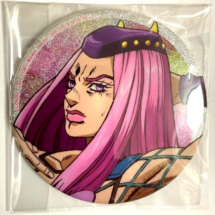 JOJO Stone Ocean Namco Glitter Can Badge Button Narciso Anasui