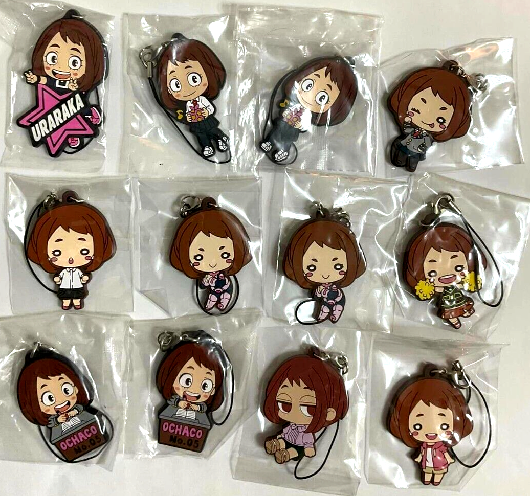 My Hero Academia Nitotan Kuji Rubber Strap Charm x12 Ochako Uraraka