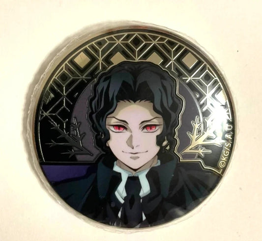 Kimetsu no Yaiba Demon Slayer AGF 2025 Relief Metal Can Badge Button Muzan