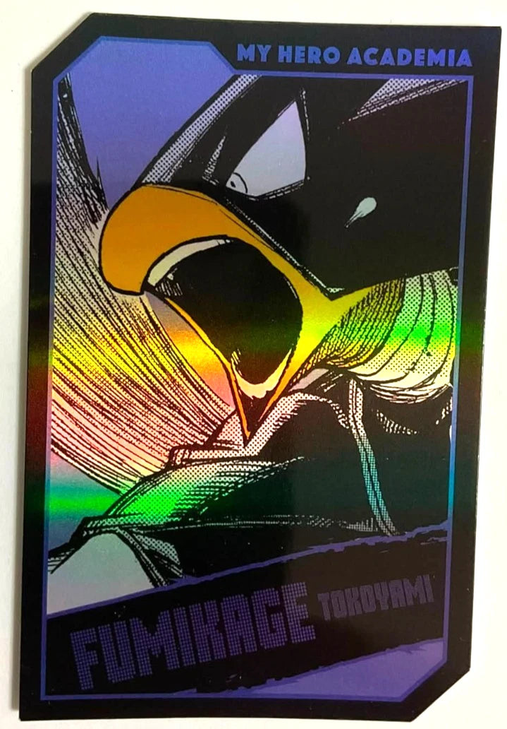 My Hero Academia JF2025 Mini Hologram Card Collection Fumikage Tokoyami MHA xde