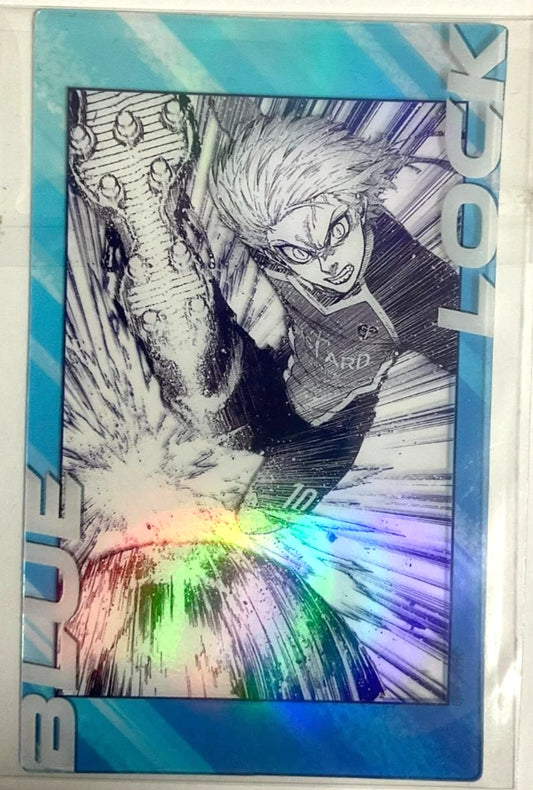 Blue Lock Exhibition Hologram Trading Clear Card Michael Kaiser 5.5x9cm