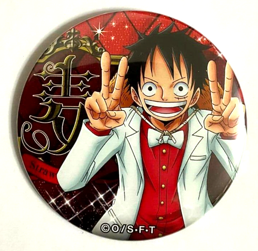 One Piece Yakara PARTY Can Badge Button Monkey D Luffy