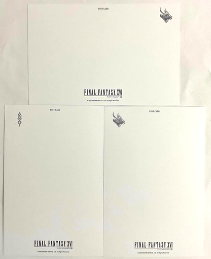 Final Fantasy XVI Square Enix Cafe Original Postcard x3 Joshua Rosfield Phoenix