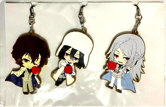 Bungo Stray Dogs Dead Apple Rubber Strap Mascot Dazai Shibusawa Fyodor