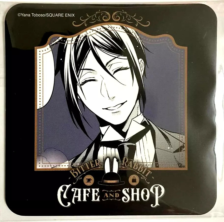 Black Butler Bitter Rabbit Cafe Black Label Paper Coaster Sebastian Michaelis