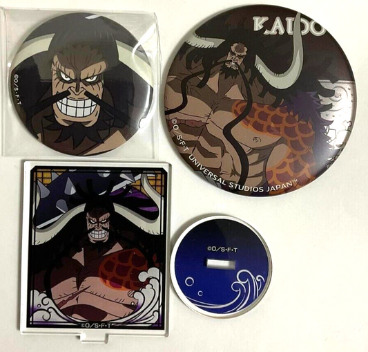 One Piece Acrylic Stand Can Badge Button Kaido