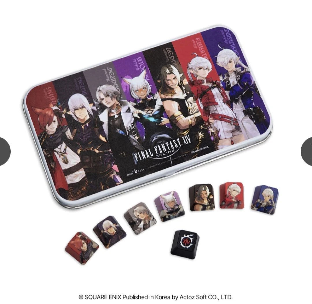 Final Fantasy XIV Fan Fes KOREA Keycap Thancred Alphinaud Alisaie Urianger Graha ###