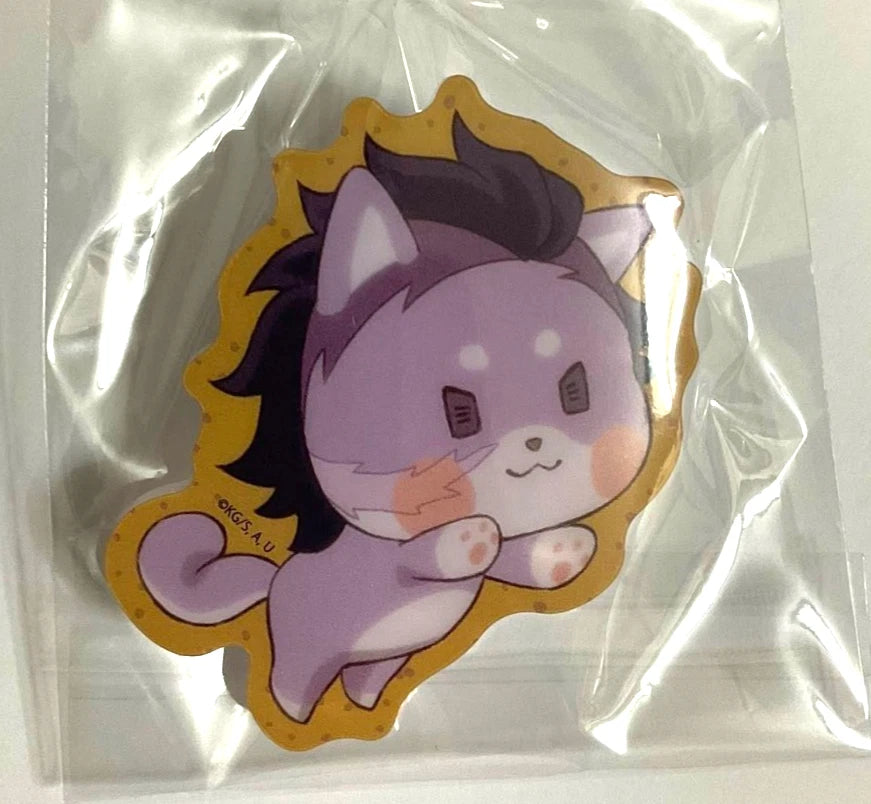 Kimetsu no Yaiba Demon Slayer Valentine Animal Badge Button Genya Shinazugawa