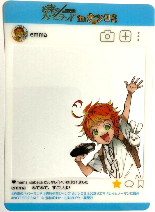 The Promised Neverland Mini Clear Card Emma Natsucomi