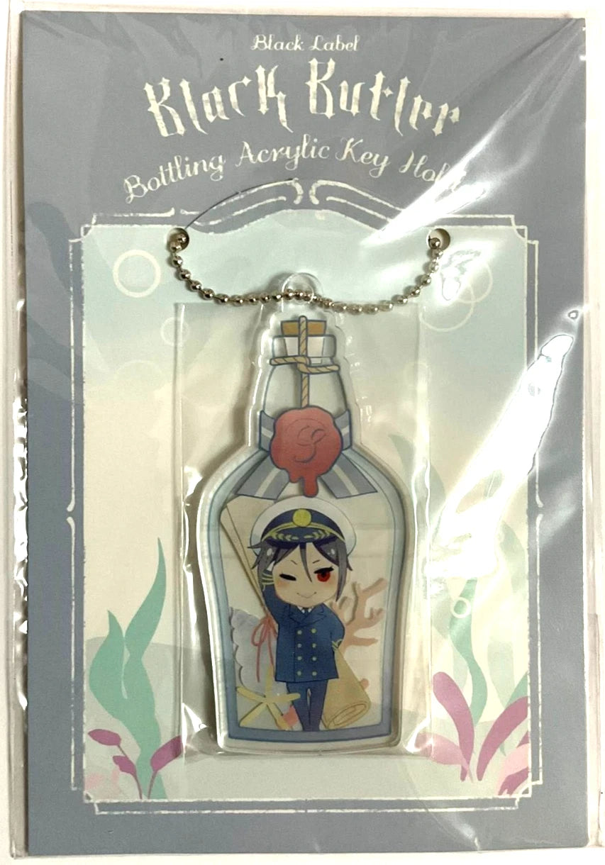 Black Butler Black Label Bottling Acrylic Charm Keychain Sebastian