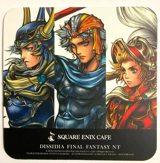 Final Fantasy NT DISSIDIA Coaster Warrior of Light Frioniel Square Enix Cafe xde