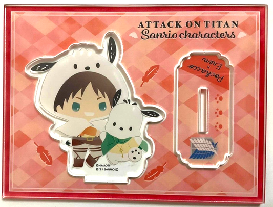 Attack On Titan x Sanrio Characters Acrylic Stand Eren Yeager