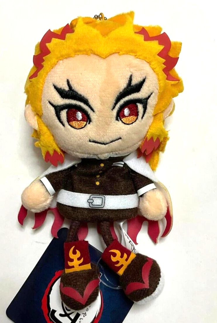 Kimetsu no Yaiba Demon Slayer Puppet Charm Plush Doll Mascot Kyoujuro Rengoku