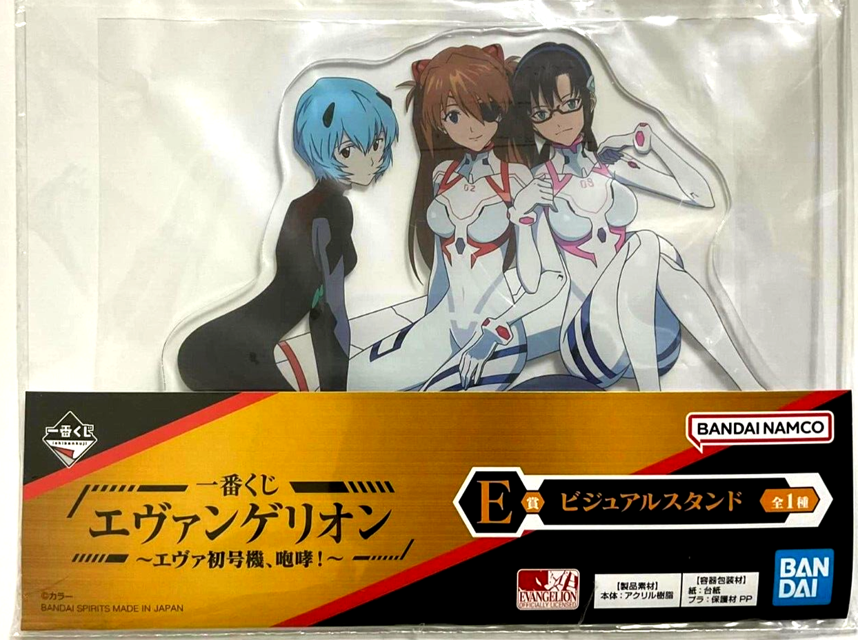 Evangelion EVA Acrylic Visual Stand Asuka Shikinami Rei Ayanami Mari