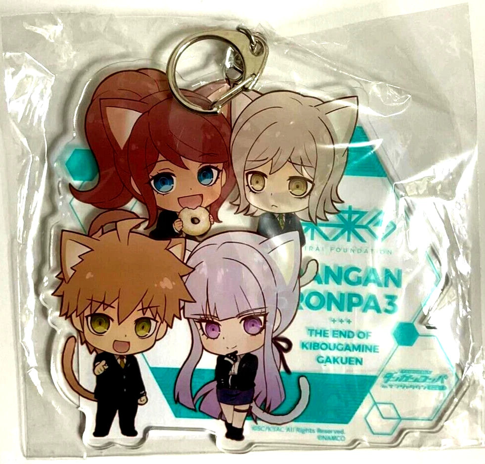 Danganronpa Namja Town Acrylic Keychain Strap Naegi Kirigiri Asahina Mitarai xde