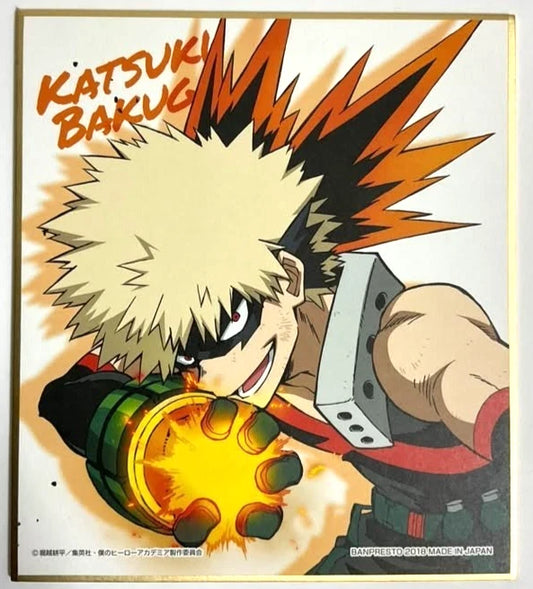 My Hero Academia Plus Ultra Autograph Shikishi Katsuki Bakugo