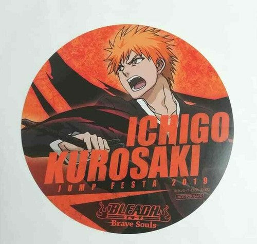 Bleach Brave Souls Round Sticker Ichigo Kurosaki Tite Kubo JF2019 Jump JP xde