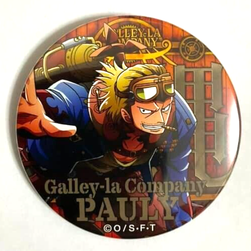 One Piece Yakara ENGINE Can Badge Button Pauly Galley la