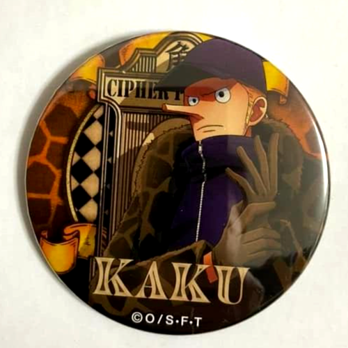 One Piece Yakara BEAST Can Badge Button Kaku Ciphor Pol