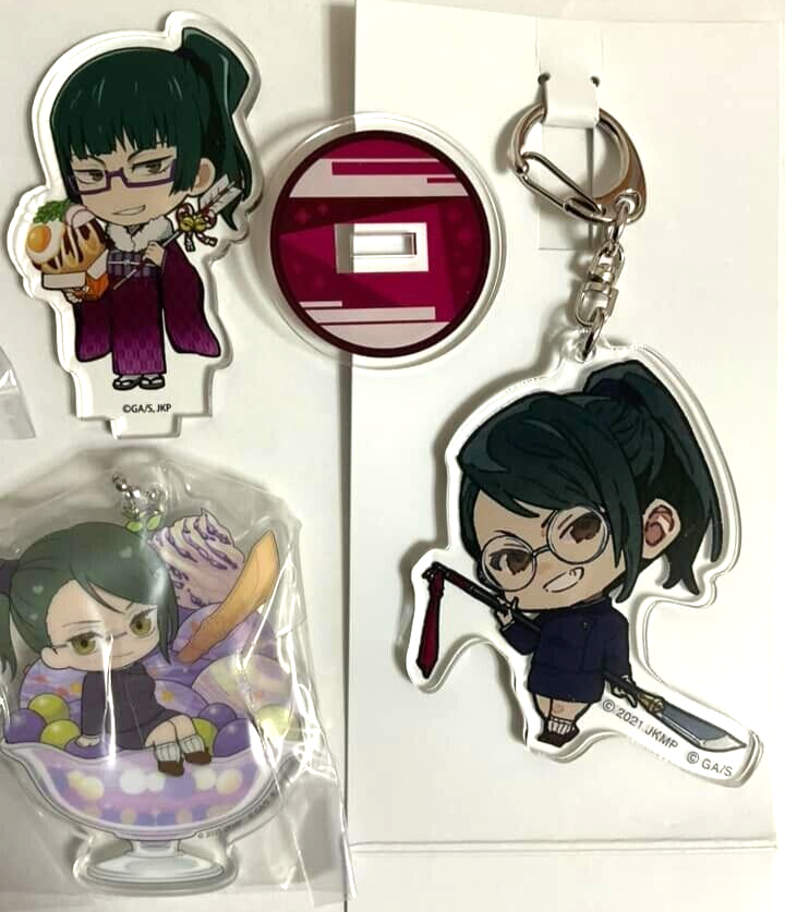 Jujutsu Kaisen Bakudan Lawson Acrylic Keychain Strap Clip Button Maki Zenin