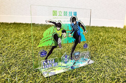 Blue Lock x J League Big Acrylic Stand Diorama Yoichi Isagi Rin Itoshi