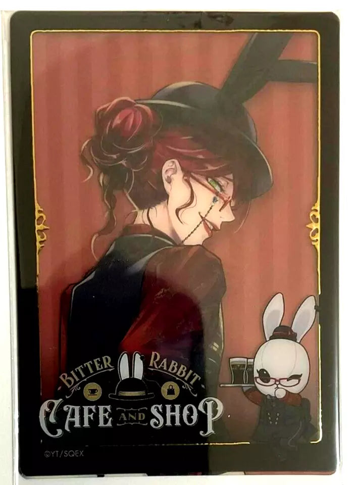 Black Butler Bitter Rabbit Cafe and Shop Clear Card Grell Sutcliff